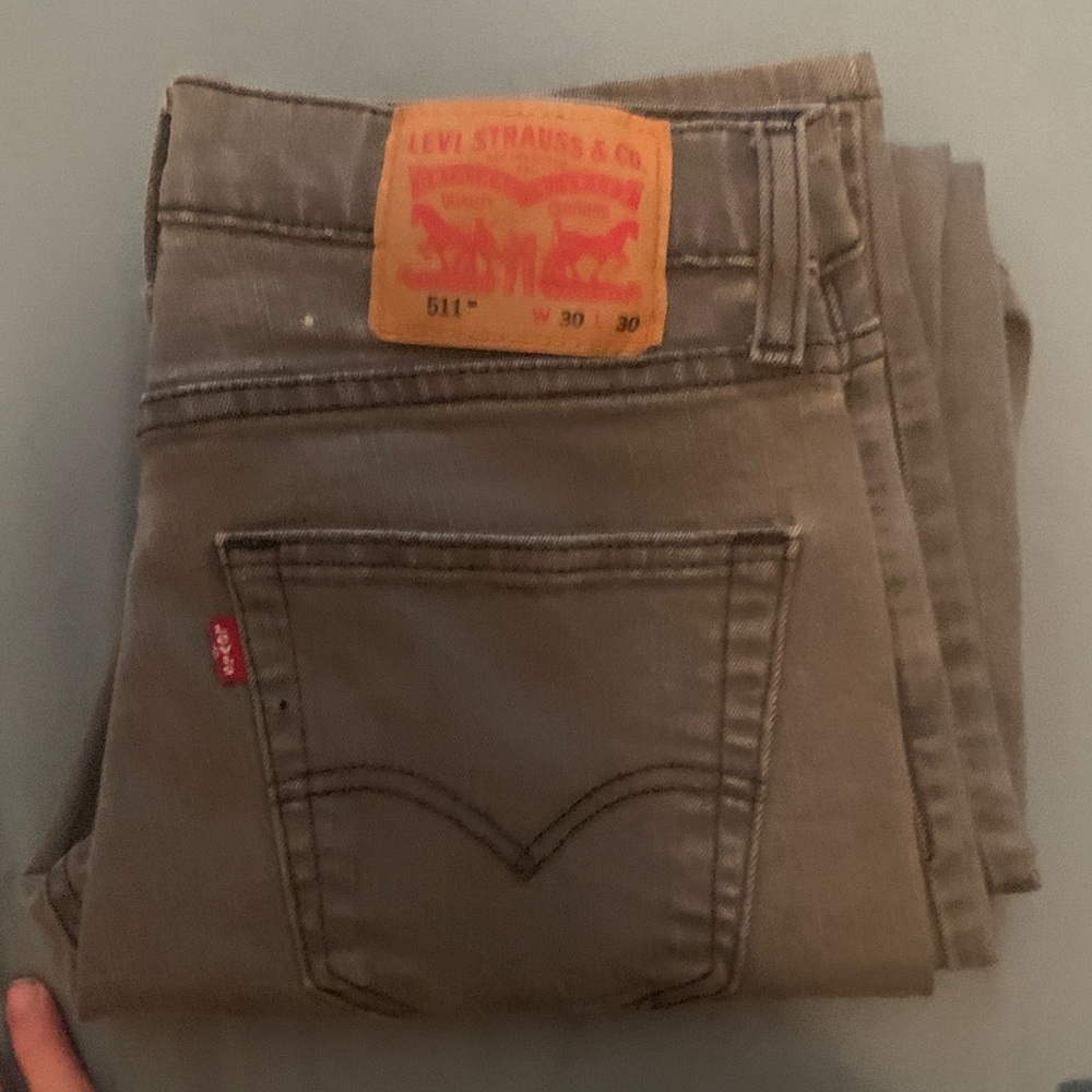 Levi's Men's Jeans - Black and Brown - Picture 4 of 4